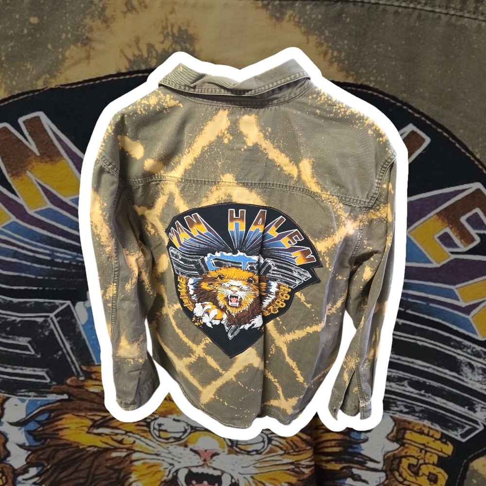 Upcycled Van Halen Graphic Jacket 1 Of A Kind